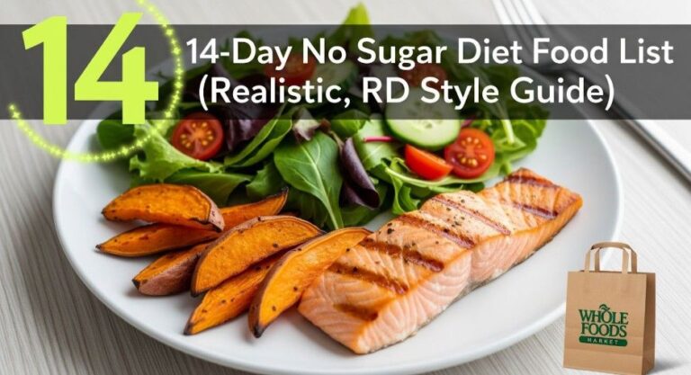 14-Day No Sugar Diet Food List (Realistic, RD-Style Guide)