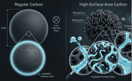 What High-Surface-Area Carbon Means